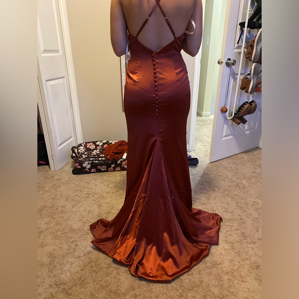 David’s Bridal Bridesmaid dress in Cinnamon